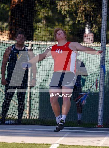 Thumbnail 1 in CIF State Track and Field Championships (Boys Discus Prelim) photogallery.