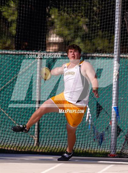 Thumbnail 1 in CIF State Track and Field Championships (Boys Discus Prelim) photogallery.