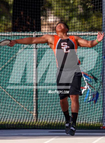Thumbnail 2 in CIF State Track and Field Championships (Boys Discus Prelim) photogallery.