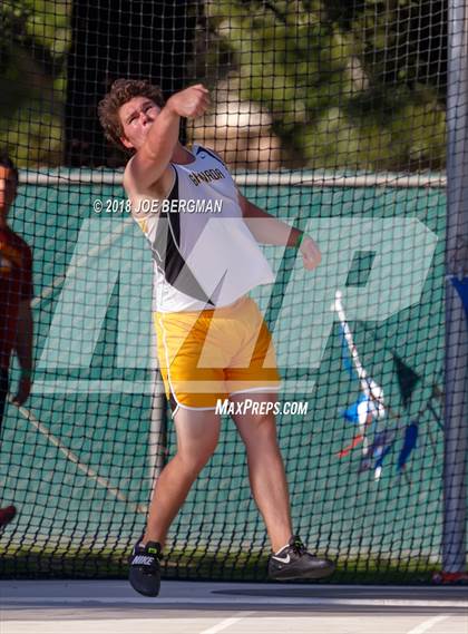 Thumbnail 1 in CIF State Track and Field Championships (Boys Discus Prelim) photogallery.