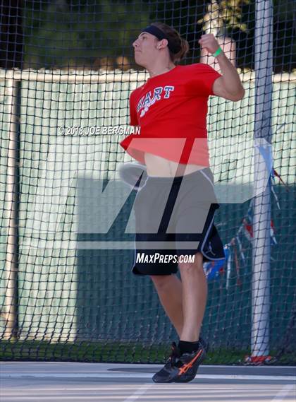 Thumbnail 3 in CIF State Track and Field Championships (Boys Discus Prelim) photogallery.