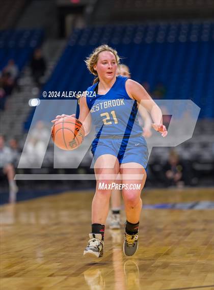 Thumbnail 2 in Newcastle vs. Westbrook (UIL 1A Basketball Semifinal) photogallery.