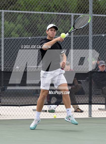 Thumbnail 3 in Klein Cain vs Southlake Carroll (UIL 6A Boys Singles State Quarterfinal) photogallery.