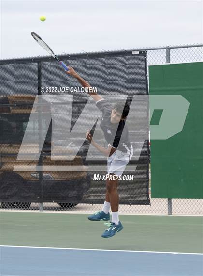 Thumbnail 3 in Klein Cain vs Southlake Carroll (UIL 6A Boys Singles State Quarterfinal) photogallery.