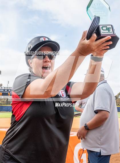Thumbnail 1 in Foothills Christian vs. Fallbrook (CIF SDS Division 5 Finals) photogallery.