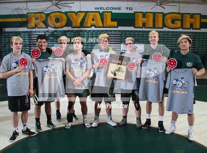 Thumbnail 2 in CIF Tournament Division 4 Duals Team photogallery.