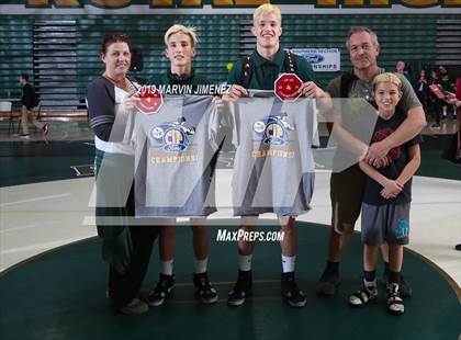 Thumbnail 3 in CIF Tournament Division 4 Duals Team photogallery.
