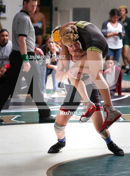 Thumbnail 3 in CIF Tournament Division 4 Duals Team photogallery.