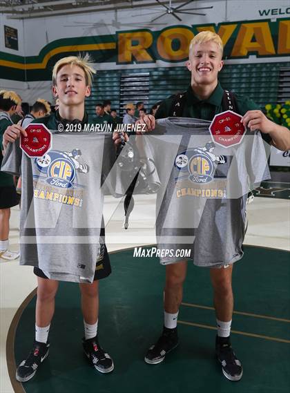 Thumbnail 2 in CIF Tournament Division 4 Duals Team photogallery.