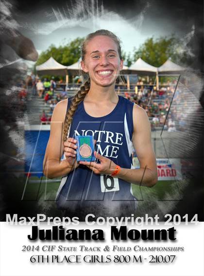 Thumbnail 1 in CIF State Track and Field (Girls Podium Awards) photogallery.
