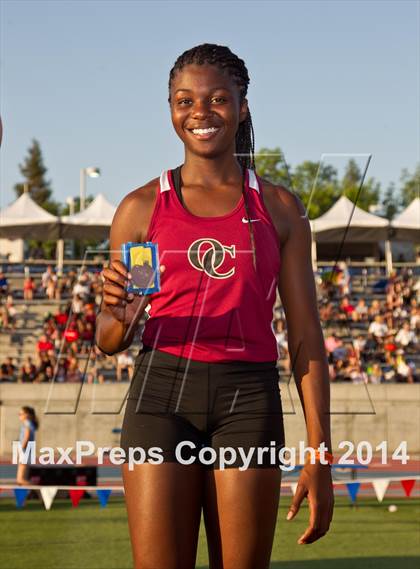 Thumbnail 1 in CIF State Track and Field (Girls Podium Awards) photogallery.