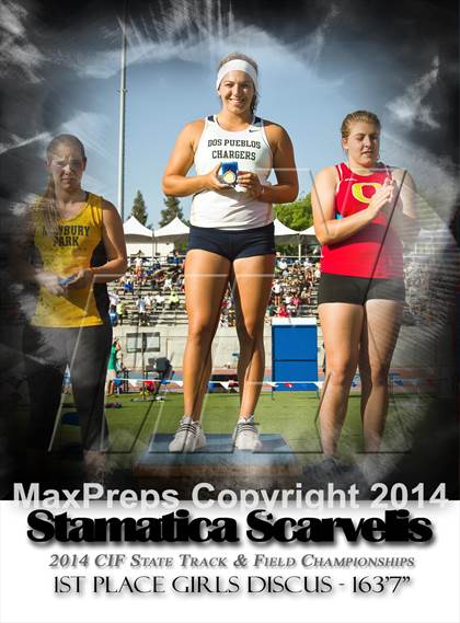 Thumbnail 1 in CIF State Track and Field (Girls Podium Awards) photogallery.
