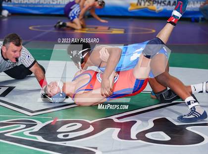 Thumbnail 2 in NYSPHSAA Wrestling Championships Round 2 126 lbs. - 145 lbs. photogallery.