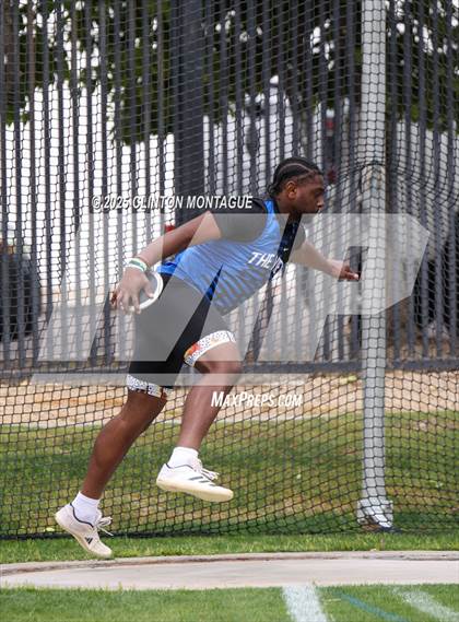 Thumbnail 2 in Devon Allen Invitational (Discus) photogallery.