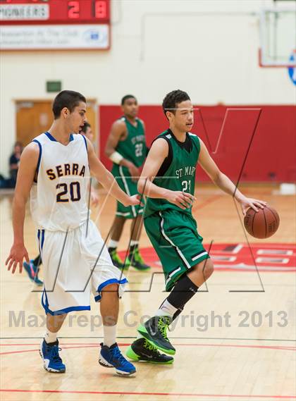 Thumbnail 2 in St. Mary's vs. Serra (Catholic School Winter Classic) photogallery.