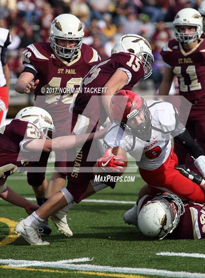 Thumbnail 2 in Hoxie vs St. Paul (KSHSAA 8M D1 Final) photogallery.