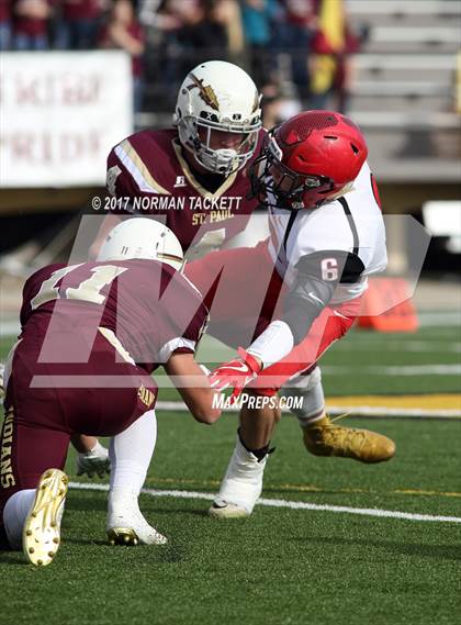Thumbnail 3 in Hoxie vs St. Paul (KSHSAA 8M D1 Final) photogallery.