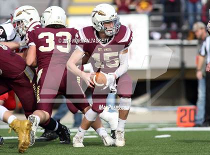 Thumbnail 2 in Hoxie vs St. Paul (KSHSAA 8M D1 Final) photogallery.