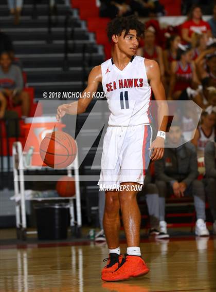 Thumbnail 3 in Bishop Montgomery vs. Redondo Union (Ryse Williams Pac Shores Tournament) photogallery.