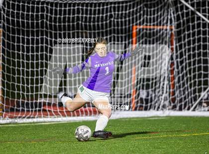 Thumbnail 3 in Marshfield @ Newton North (MIAA Division 1 Round of 32) photogallery.