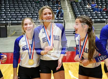 Thumbnail 1 in Beckville vs. Thrall (UIL Volleyball 2A Finals)  photogallery.
