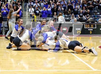 Thumbnail 1 in Beckville vs. Thrall (UIL Volleyball 2A Finals)  photogallery.