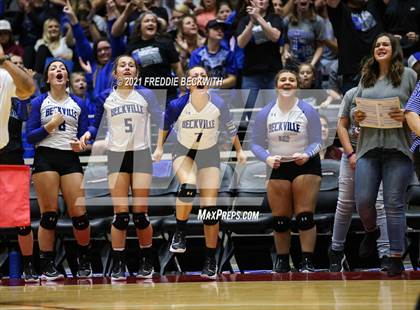 Thumbnail 1 in Beckville vs. Thrall (UIL Volleyball 2A Finals)  photogallery.