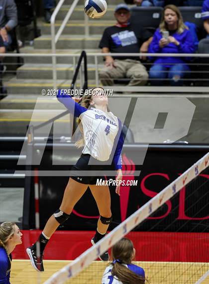 Thumbnail 2 in Beckville vs. Thrall (UIL Volleyball 2A Finals)  photogallery.