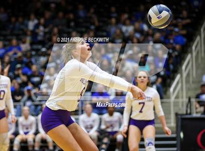 Thumbnail 1 in Beckville vs. Thrall (UIL Volleyball 2A Finals)  photogallery.