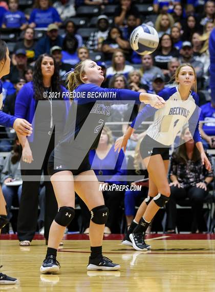 Thumbnail 2 in Beckville vs. Thrall (UIL Volleyball 2A Finals)  photogallery.