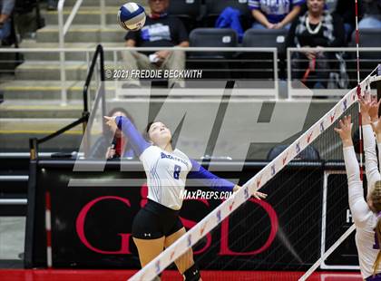 Thumbnail 2 in Beckville vs. Thrall (UIL Volleyball 2A Finals)  photogallery.
