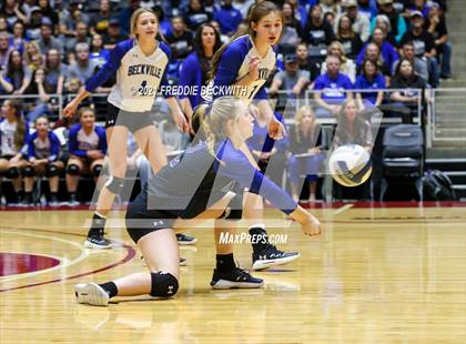 Thumbnail 2 in Beckville vs. Thrall (UIL Volleyball 2A Finals)  photogallery.