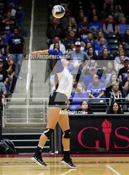Thumbnail 3 in Beckville vs. Thrall (UIL Volleyball 2A Finals)  photogallery.