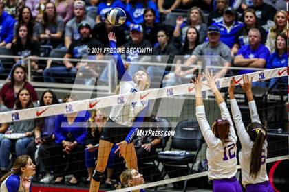 Thumbnail 1 in Beckville vs. Thrall (UIL Volleyball 2A Finals)  photogallery.