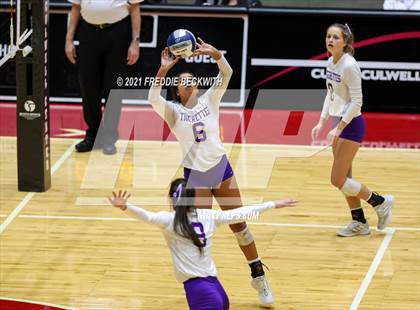Thumbnail 3 in Beckville vs. Thrall (UIL Volleyball 2A Finals)  photogallery.