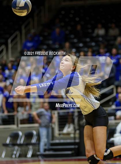 Thumbnail 3 in Beckville vs. Thrall (UIL Volleyball 2A Finals)  photogallery.
