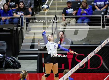 Thumbnail 2 in Beckville vs. Thrall (UIL Volleyball 2A Finals)  photogallery.