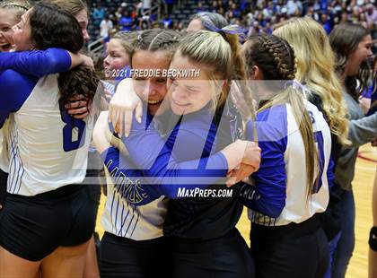 Thumbnail 1 in Beckville vs. Thrall (UIL Volleyball 2A Finals)  photogallery.