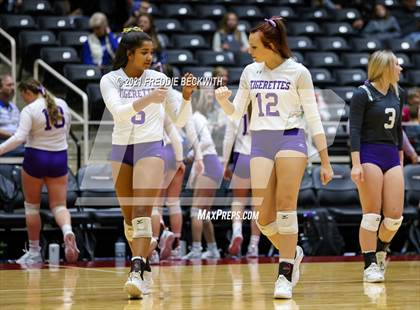 Thumbnail 2 in Beckville vs. Thrall (UIL Volleyball 2A Finals)  photogallery.