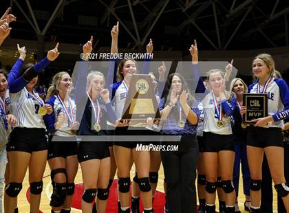 Thumbnail 1 in Beckville vs. Thrall (UIL Volleyball 2A Finals)  photogallery.