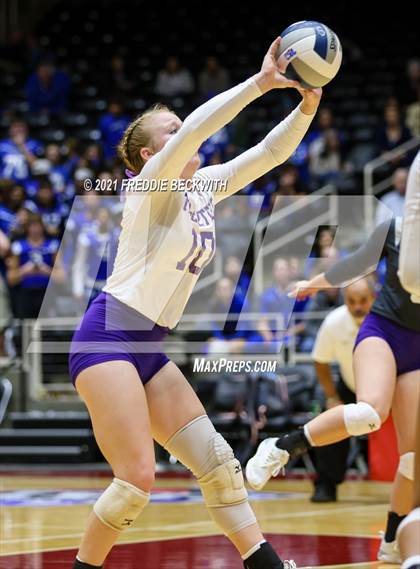 Thumbnail 1 in Beckville vs. Thrall (UIL Volleyball 2A Finals)  photogallery.