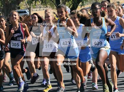 Thumbnail 3 in BVAL Girls Cross Country Championship photogallery.