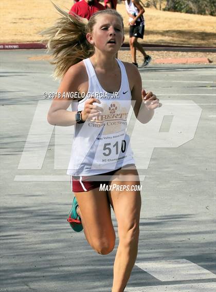 Thumbnail 3 in BVAL Girls Cross Country Championship photogallery.