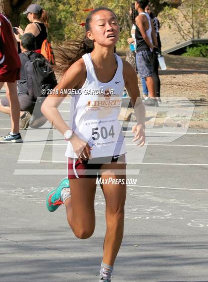 Thumbnail 1 in BVAL Girls Cross Country Championship photogallery.