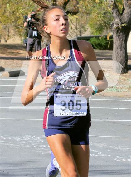 Thumbnail 2 in BVAL Girls Cross Country Championship photogallery.