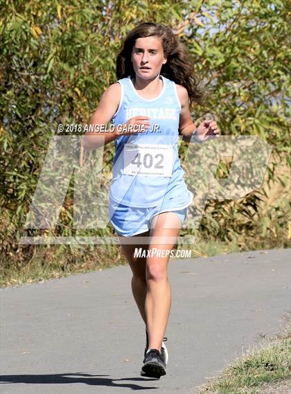Thumbnail 3 in BVAL Girls Cross Country Championship photogallery.