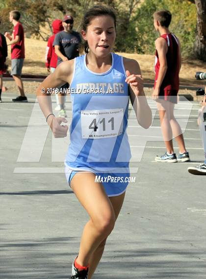 Thumbnail 1 in BVAL Girls Cross Country Championship photogallery.