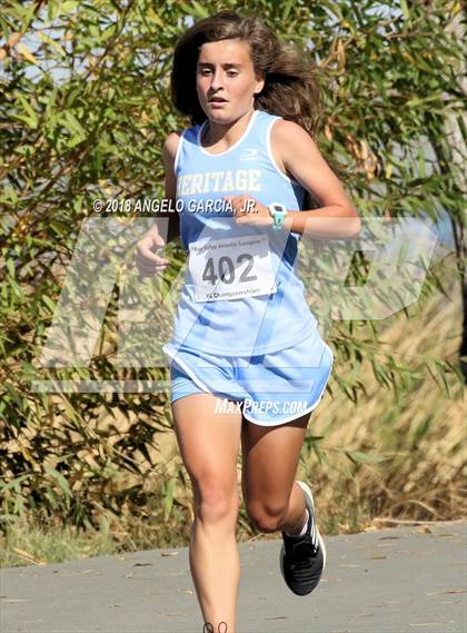 Thumbnail 2 in BVAL Girls Cross Country Championship photogallery.