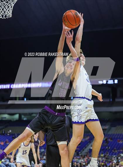Thumbnail 3 in Lipan vs. LaPoynor (UIL 2A Basketball State Final) photogallery.