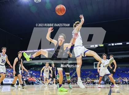 Thumbnail 2 in Lipan vs. LaPoynor (UIL 2A Basketball State Final) photogallery.